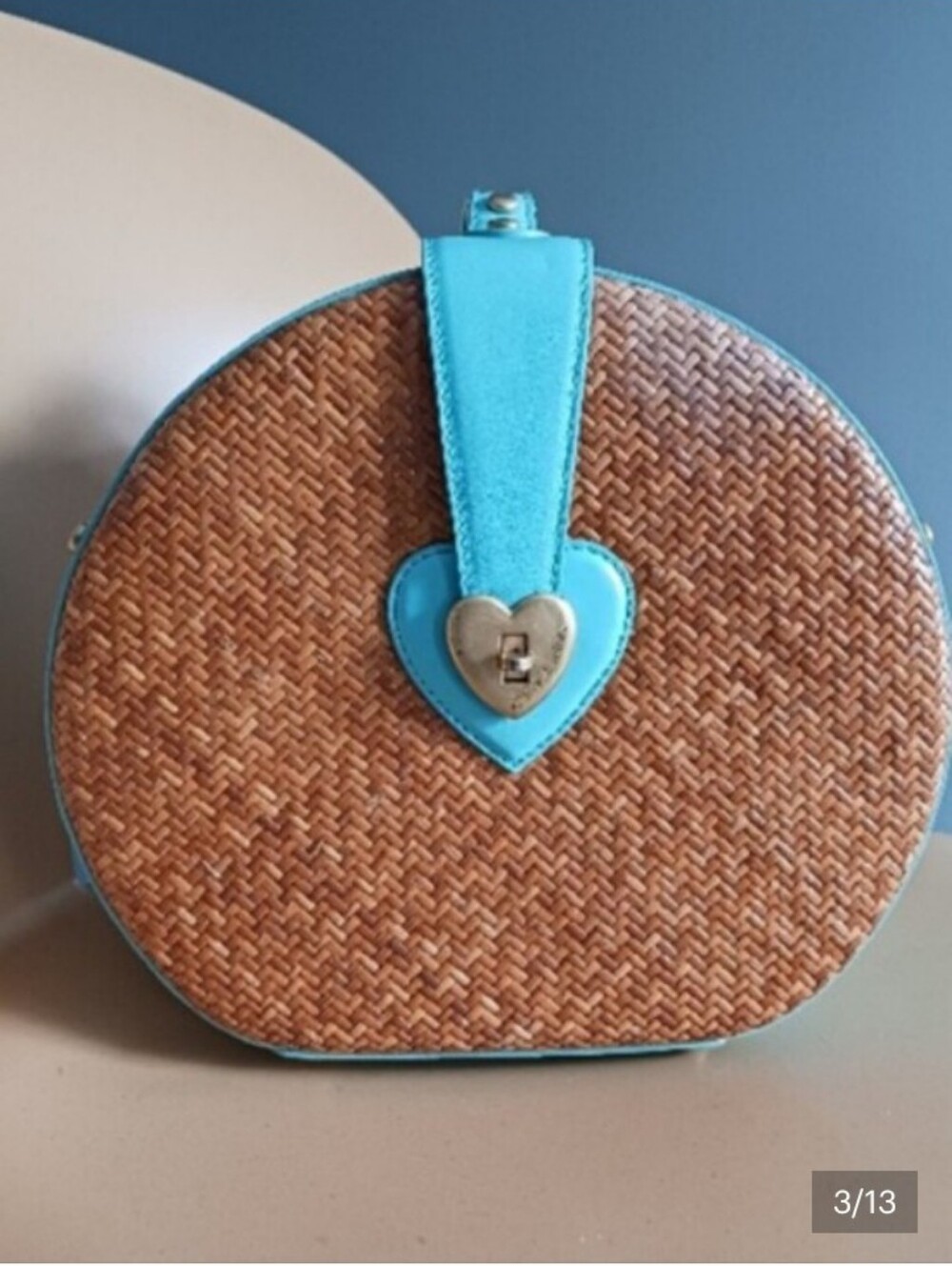 Vintage Juicy Couture Wicker/ Leather  Habdbag - Picture 2 of 15